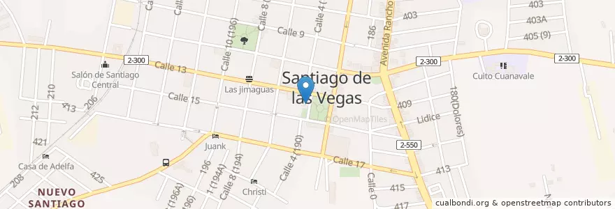 Mapa de ubicacion de Parroquia Santiago Apóstol en 쿠바, La Habana, Boyeros.