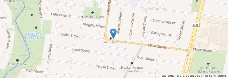 Mapa de ubicacion de MedSafe Pharmacy en オーストラリア, ビクトリア, City Of Darebin.