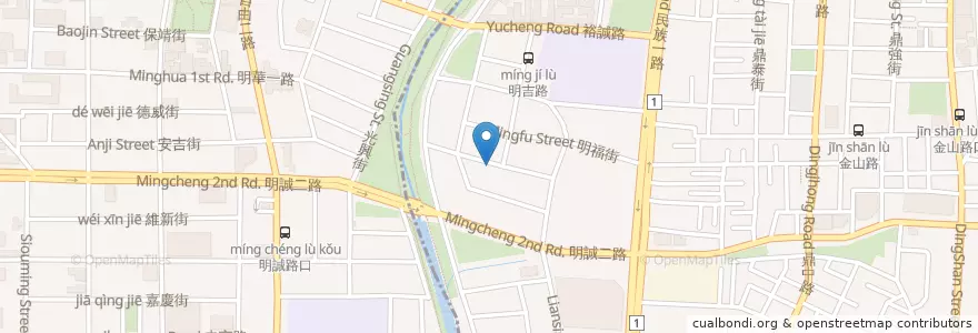 Mapa de ubicacion de 灑椒。麻辣|鴛鴦-河堤店 en Tayvan, Kaohsiung, 三民區, 左營區.