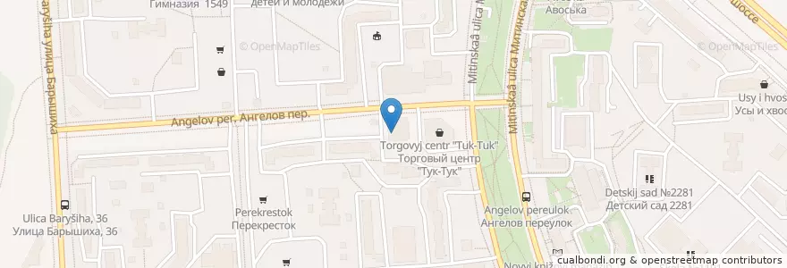 Mapa de ubicacion de Абакус центр en Rusland, Centraal Federaal District, Moskou, Северо-Западный Административный Округ, Район Митино.