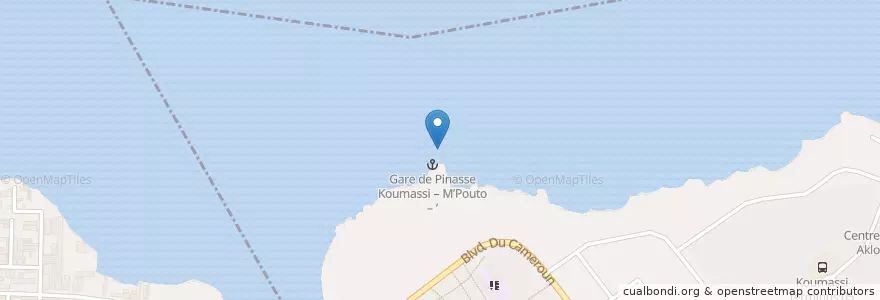 Mapa de ubicacion de Gare Lagunaire Koumassi STL en ساحل عاج, آبیجان, Koumassi.