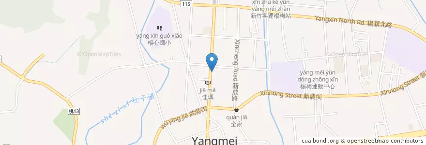 Mapa de ubicacion de 博愛眼科 en Taïwan, Taoyuan, 楊梅區.