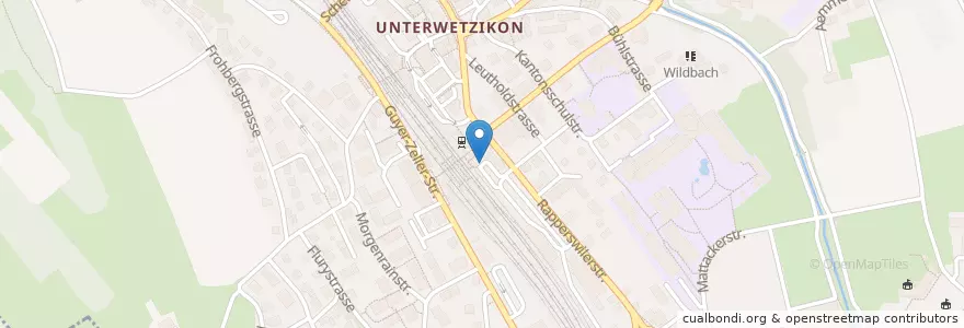 Mapa de ubicacion de Taxi Zentrale Marty GmbH en Switzerland, Zurich, Bezirk Hinwil, Wetzikon (Zh).