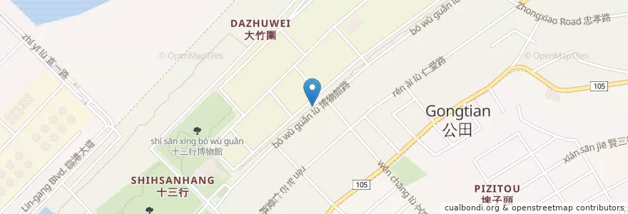 Mapa de ubicacion de 百姓公廟 en تایوان, 新北市, 八里區.