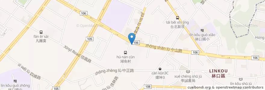 Mapa de ubicacion de 康澤牙醫診所 en Taïwan, Nouveau Taipei, Linkou.