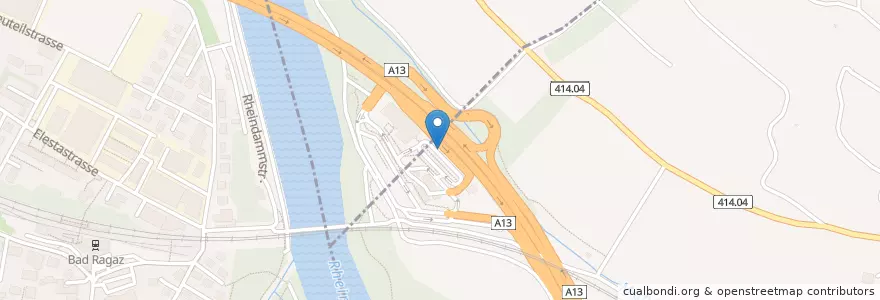 Mapa de ubicacion de IONITY Charging Station en Switzerland, Sankt Gallen, Wahlkreis Sarganserland.