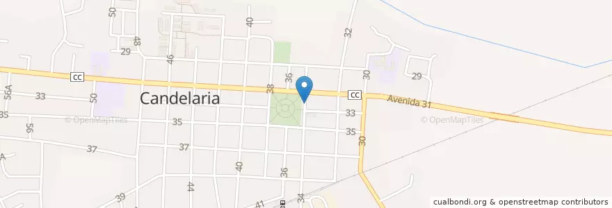 Mapa de ubicacion de Cine Soroa en Kuba, Artemisa, Candelaria.