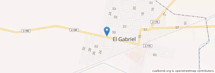 Mapa de ubicacion de Iglesia San Gabriel en 쿠바, Artemisa, Güira De Melena.