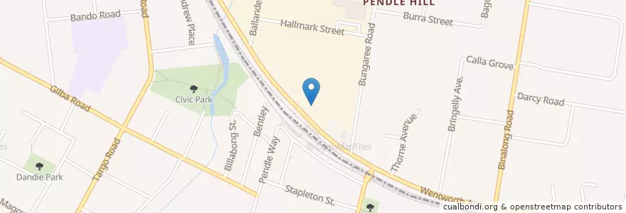 Mapa de ubicacion de Pendle Inn en Австралия, Новый Южный Уэльс, Sydney, Cumberland City Council, City Of Parramatta Council.