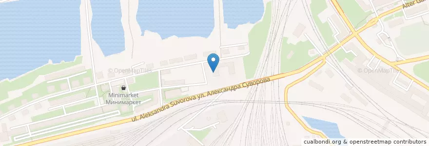 Mapa de ubicacion de Пивной магазин en Russland, Föderationskreis Nordwest, Oblast Kaliningrad, Городской Округ Калининград.