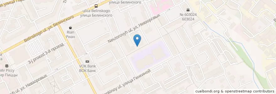 Mapa de ubicacion de 7яшка en ロシア, 沿ヴォルガ連邦管区, ニジニ・ノヴゴロド州, ニジニ・ノヴゴロド管区.