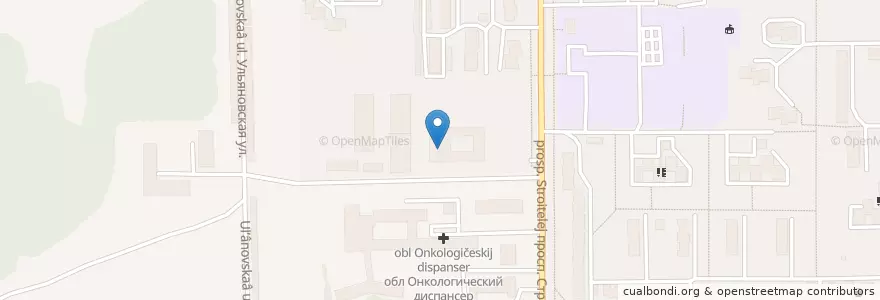 Mapa de ubicacion de ДОСААФ России en ロシア, 沿ヴォルガ連邦管区, キーロフ州, キーロフ管区.