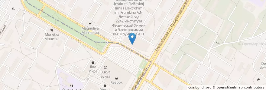 Mapa de ubicacion de Планета Суши en Rusya Federasyonu, Центральный Федеральный Округ, Москва, Юго-Западный Административный Округ.