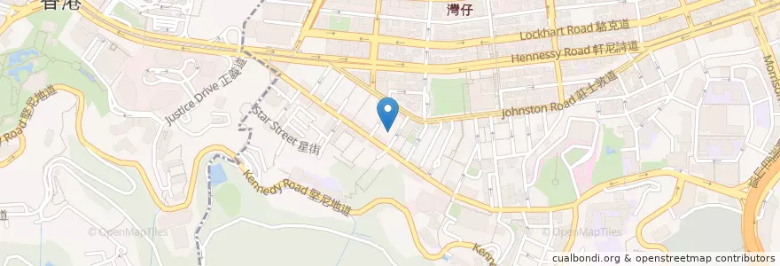 Mapa de ubicacion de Associazione Chianti en 중국, 광둥성, 홍콩, 홍콩섬, 신제, 灣仔區 Wan Chai District.