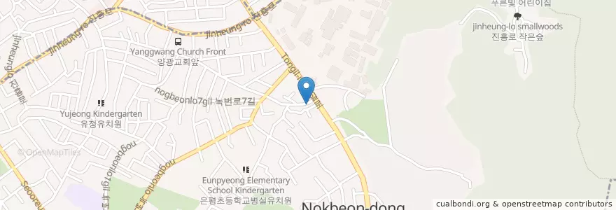 Mapa de ubicacion de 갑부돼지 en Coreia Do Sul, Seul, 은평구.