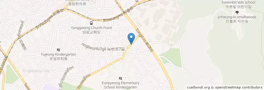 Mapa de ubicacion de 명진양꼬치 en كوريا الجنوبية, سول, 은평구.
