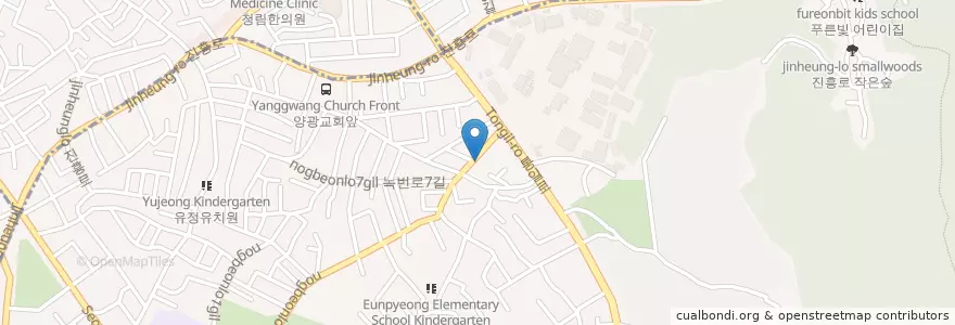 Mapa de ubicacion de 온도차 en 대한민국, 서울, 은평구.