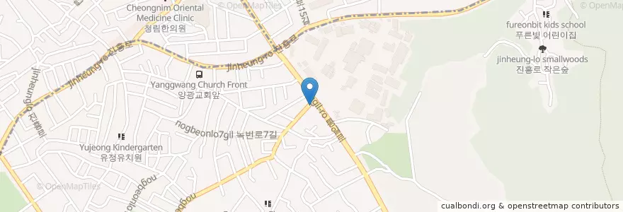Mapa de ubicacion de 착한노가리 en Coreia Do Sul, Seul, 은평구.
