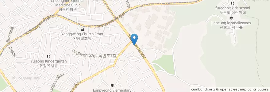 Mapa de ubicacion de 구세산부인과 en 大韓民国, ソウル, 恩平区.
