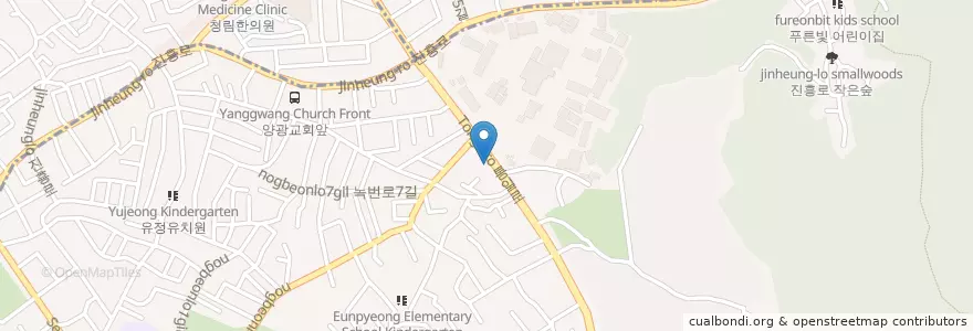 Mapa de ubicacion de 주천호프 en Corea Del Sud, Seul, 은평구.