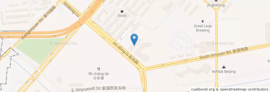 Mapa de ubicacion de 帕查大帝 en China, Peking, Hebei, 朝阳区 / Chaoyang.