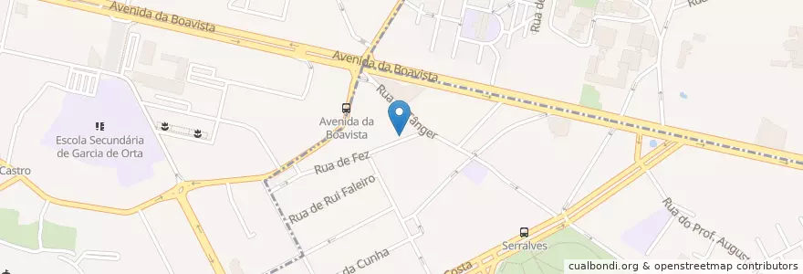 Mapa de ubicacion de A Pauta-Academia de música de método Suzuki en Португалия, Северный, Área Metropolitana Do Porto, Porto, Porto.