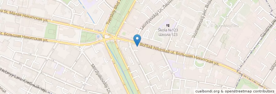 Mapa de ubicacion de Loro en Russia, Distretto Federale Centrale, Москва, Центральный Административный Округ, Пресненский Район.