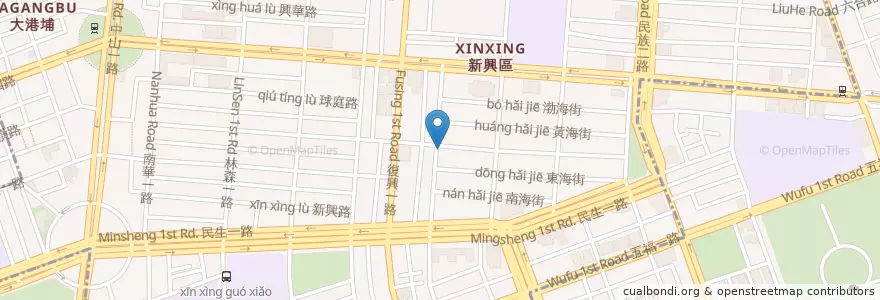 Mapa de ubicacion de 妙音精舍 en 臺灣, 高雄市, 新興區.