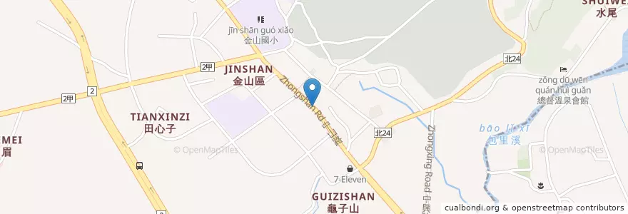 Mapa de ubicacion de Louisa coffe en Taiwan, 新北市, 金山區.