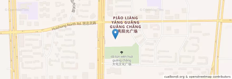 Mapa de ubicacion de 呷哺呷哺 en چین, پکن, هبئی, 朝阳区 / Chaoyang.