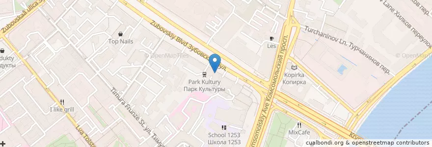 Mapa de ubicacion de Неофарм en روسيا, Центральный Федеральный Округ, Москва, Центральный Административный Округ, Район Хамовники.