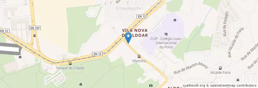 Mapa de ubicacion de café stop en Portugal, Norte, Área Metropolitana Do Porto, Porto, Matosinhos, Aldoar, Foz Do Douro E Nevogilde.