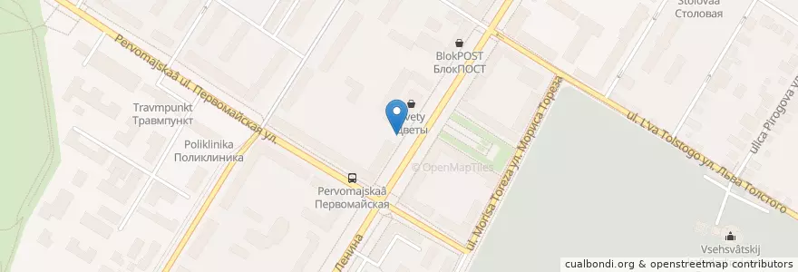 Mapa de ubicacion de Альфа-Банк en روسيا, Центральный Федеральный Округ, Тульская Область, Городской Округ Тула.