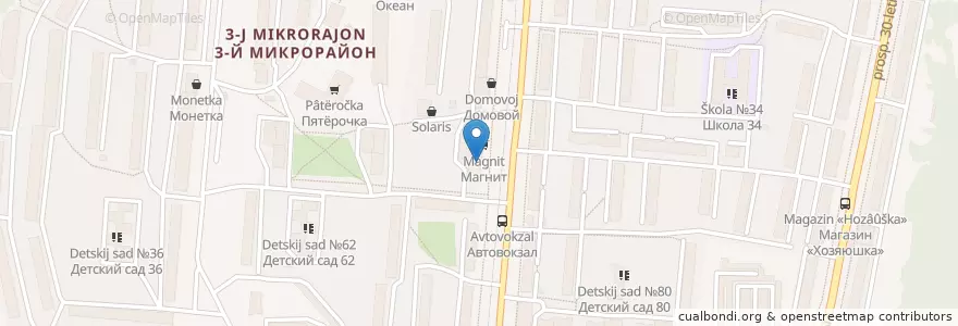 Mapa de ubicacion de Альфа-Банк en Rusia, Уральский Федеральный Округ, Óblast De Cheliábinsk, Златоустовский Городской Округ.