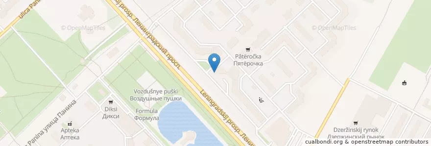 Mapa de ubicacion de Альфа-Банк en Rusia, Distrito Federal Central, Óblast De Yaroslavl, Ярославский Район, Городской Округ Ярославль.