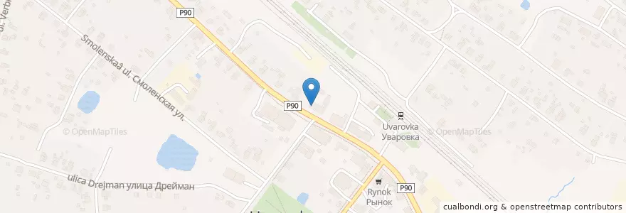 Mapa de ubicacion de Почта Банк en ロシア, 中央連邦管区, モスクワ州, Можайский Городской Округ.