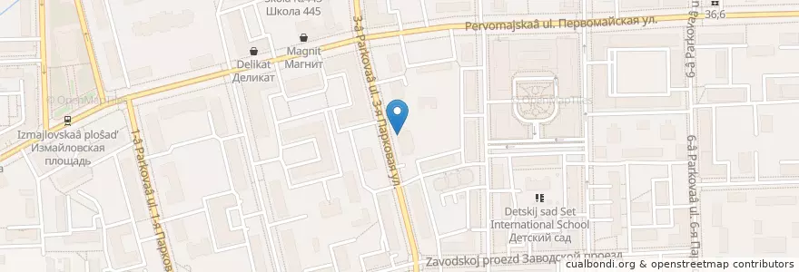 Mapa de ubicacion de Ваш Доктор en Rússia, Distrito Federal Central, Москва, Восточный Административный Округ, Район Измайлово.
