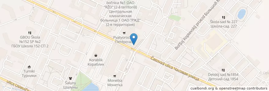 Mapa de ubicacion de Будь здоров en روسيا, Центральный Федеральный Округ, Москва, Северный Административный Округ, Район Аэропорт.