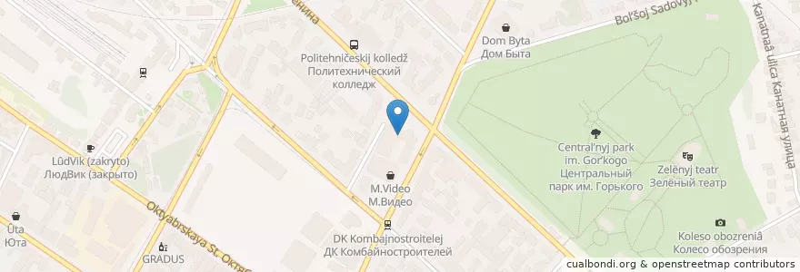 Mapa de ubicacion de Альфа-Банк en ロシア, 南部連邦管区, ロストフ州, Городской Округ Таганрог.