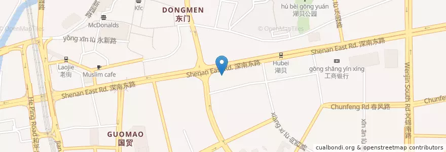 Mapa de ubicacion de 宁波银行 en 中国, 広東省, 深セン市, 羅湖区.