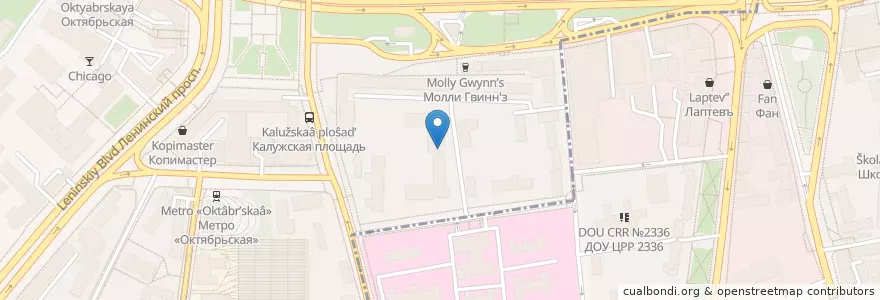 Mapa de ubicacion de Stage en Russia, Distretto Federale Centrale, Москва, Центральный Административный Округ, Район Якиманка.