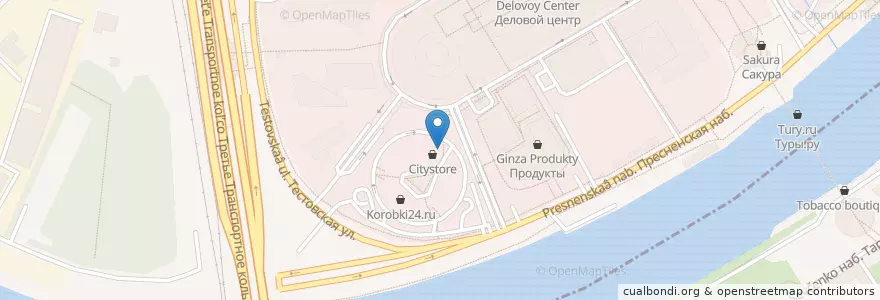 Mapa de ubicacion de Shake up en Russie, District Fédéral Central, Moscou, Центральный Административный Округ, Пресненский Район.