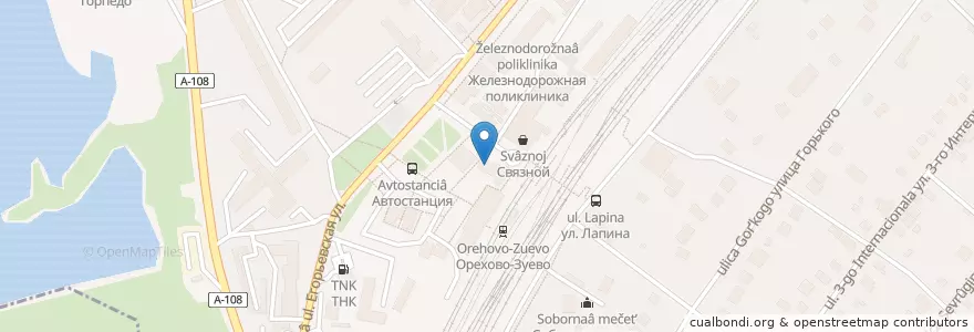 Mapa de ubicacion de cafe en 俄罗斯/俄羅斯, Центральный Федеральный Округ, 莫斯科州, Орехово-Зуевский Городской Округ.
