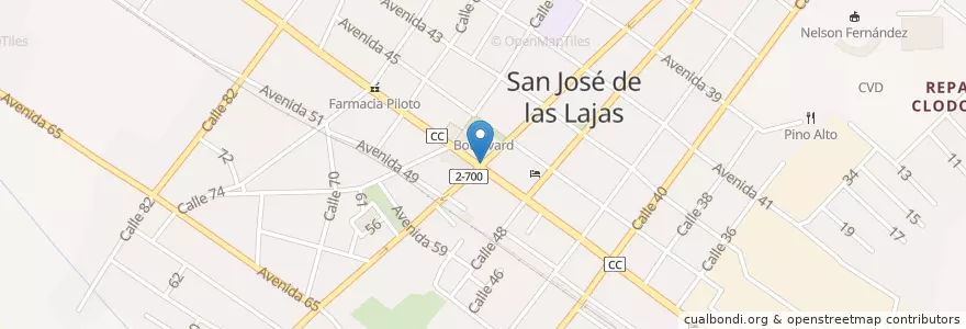 Mapa de ubicacion de CADECA San José de Las Lajas en Küba, Mayabeque, San José De Las Lajas, Ciudad De San José De Las Lajas, Ciudad De San José De Las Lajas.
