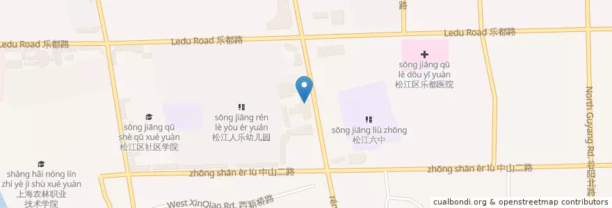 Mapa de ubicacion de 宁波银行 en Cina, Shanghai, 松江区.