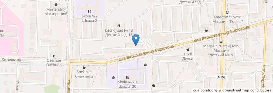 Mapa de ubicacion de Сбербанк en 俄罗斯/俄羅斯, Центральный Федеральный Округ, 莫斯科州, Орехово-Зуевский Городской Округ.