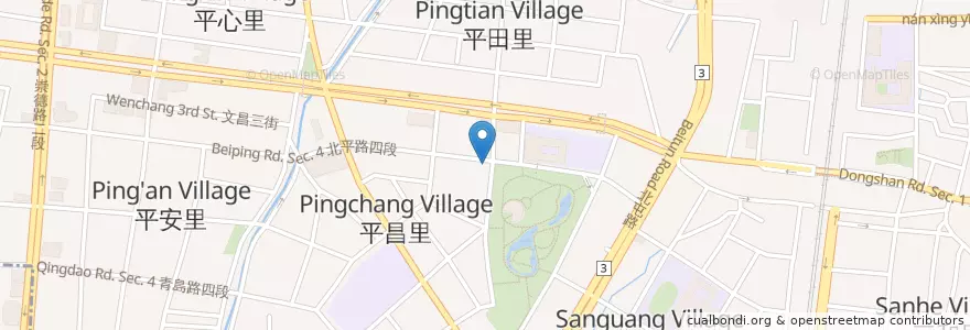 Mapa de ubicacion de 名粵鍋物 en 臺灣, 臺中市, 北屯區.