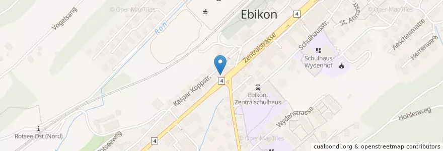 Mapa de ubicacion de Dorfpraxis Ebikon en Switzerland, Luzern, Ebikon.