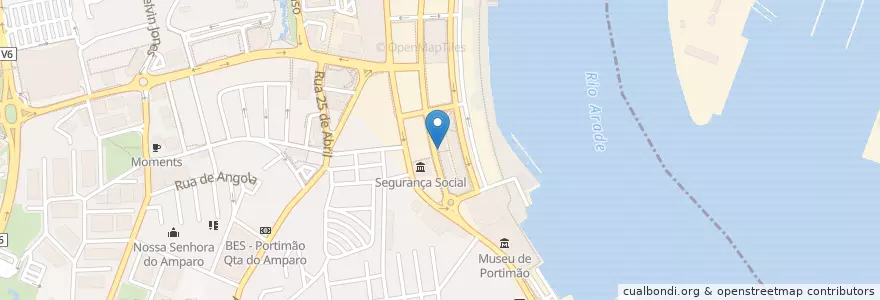 Mapa de ubicacion de Marisqueria A Fábrica en Portekiz, Algarve, Algarve, Faro, Portimão, Portimão.