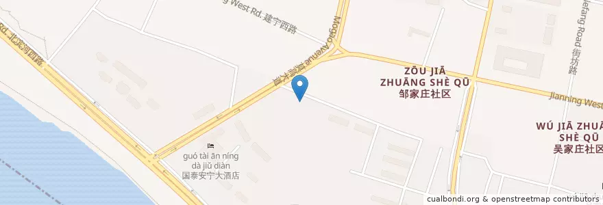 Mapa de ubicacion de 刘家堡街道 en 中国, 甘粛省, 蘭州市, 安宁区, 刘家堡街道.